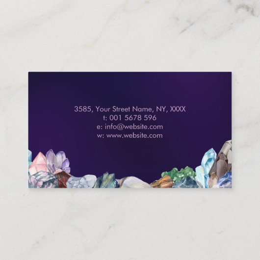 癒しのクリスタルムーン 名刺 (裏面)