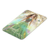 癒しのグリーンフォレストエンジェル – エンジェルズウォークビドサイド マグネット (左側)