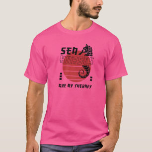 癒しのタツノオトシゴ かわいい海洋動物 野生生物 自然 Tシャツ