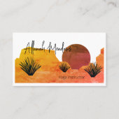 癒しのデザートムーンメディテーション名刺 名刺 (正面)