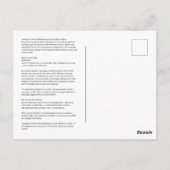 癒しのハガキのアスクレピオス神 ポストカード (裏面)