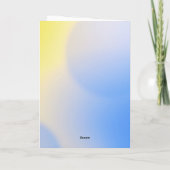 癒しのハグと温かい願いを送り、元気に 招待状 (裏面)