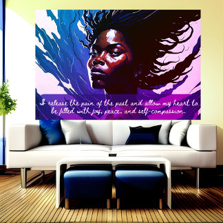 癒しのハート:喜び、平和、自己思いやりのポスター ポスター