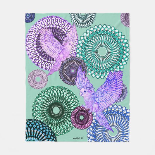 癒しのパレーケート フリースブランケット (正面)