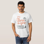 癒しのフェニックス - 「癒しの炎から、ケアの花が咲く」 Tシャツ (正面フル)