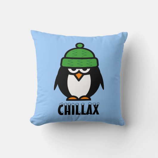 癒しのペンギン漫画 クッションカバー | chillax クッション (正面)