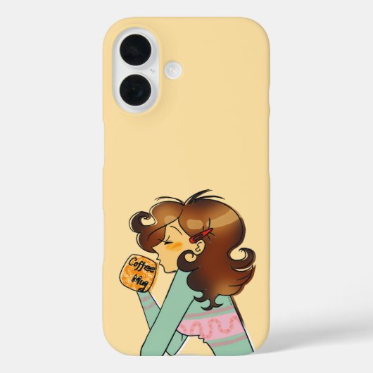 癒しのモーニングコーヒーの雰囲気アート Case-Mate iPhoneケース (裏面)
