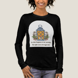癒しのランタン|穏やかな光と精神的な希望 トライブレンドTシャツ