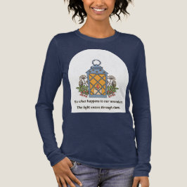 癒しのランタン|穏やかな光と精神的な希望 トライブレンドTシャツ