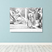 癒しの取り組みによる癒し キャンバスプリント (インサイチュ (ウッドフロア))