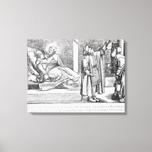 癒しの取り組みによる癒し キャンバスプリント (正面)