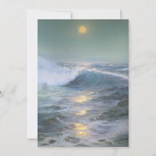 癒しの夕日絵 招待状 (正面)