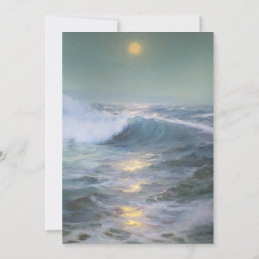 癒しの夕日絵 招待状 (裏面)