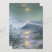 癒しの夕日絵 招待状 (正面/裏面)