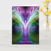 「癒しの天使」グリーティングカード カード (黄色い花)