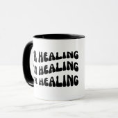 癒しの情やる気を起こさせる報 マグカップ (正面左)