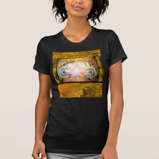 癒しの手と癒しの祈りの言葉 Tシャツ (正面)