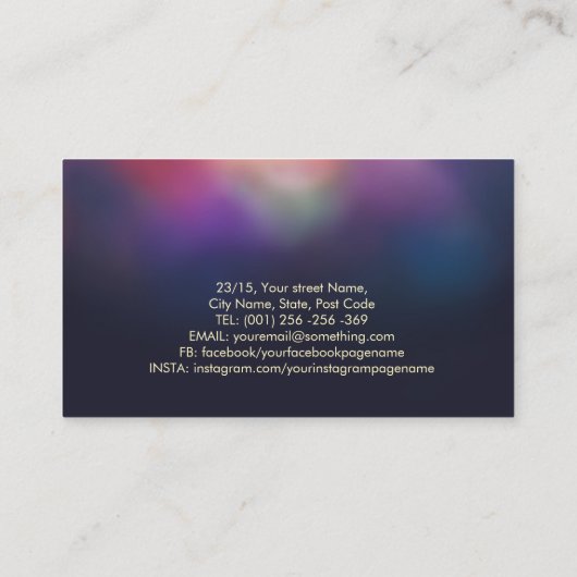 癒しの手と蓮のエネルカラフルギー・フロー 名刺 (裏面)