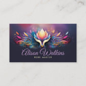 癒しの手と蓮のエネルカラフルギー・フロー 名刺 (正面)