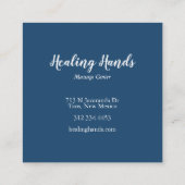 癒しの手の名刺の正方形 スクエア名刺 (裏面)