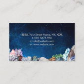 癒しの手の水彩結晶 名刺 (裏面)