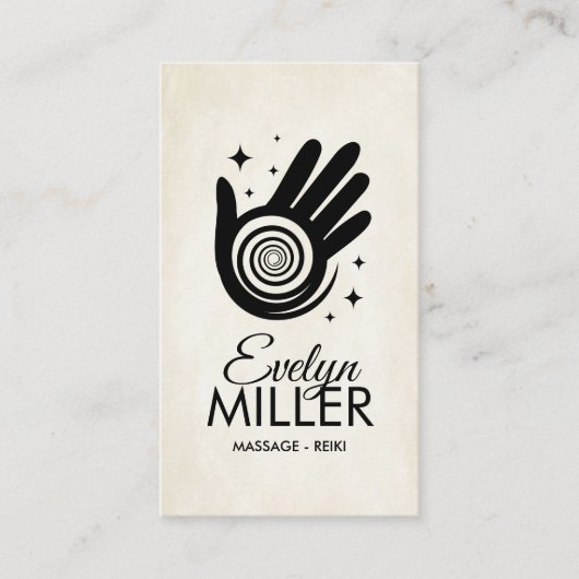 癒しの手エナジーススパイラル 名刺 (正面)
