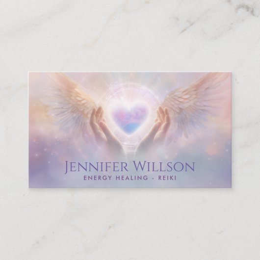 癒しの手 – エネルギーの癒し – 霊気 名刺 (正面)