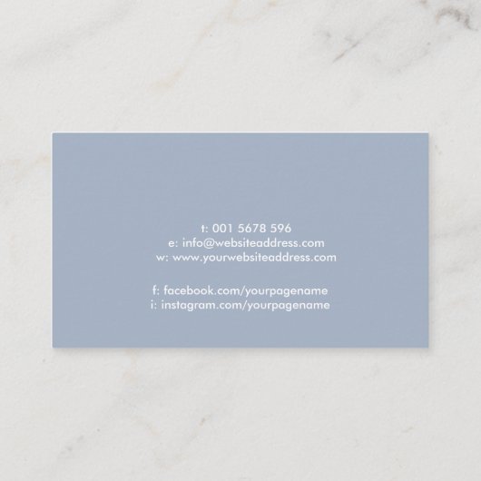 癒しの手 – エネルギーの癒し – 霊気 名刺 (裏面)