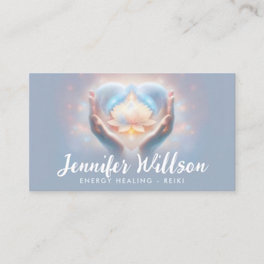 癒しの手 – エネルギーの癒し – 霊気 名刺 (正面)