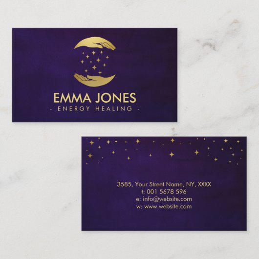 癒しの手 – エネルギー修復 名刺 (正面/裏面)