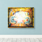 癒しの手 キャンバスプリント (インサイチュ (ウッドフロア))