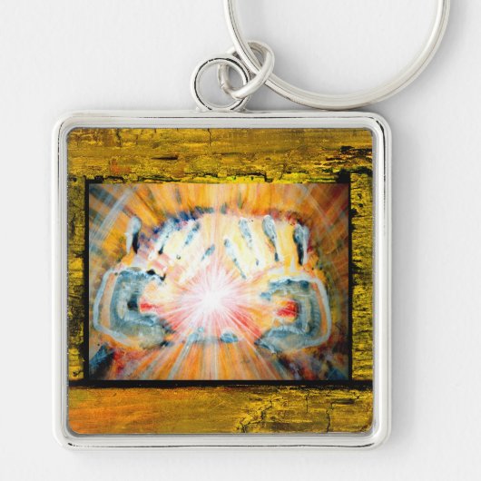 癒しの手 キーホルダー (正面)