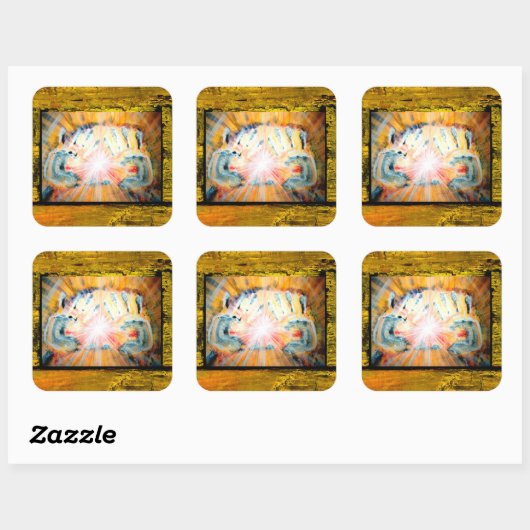 癒しの手 スクエアシール (シート)