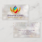 癒しの手 – チャクラ – パールの母に蓮 名刺 (正面/裏面)