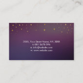 癒しの手 – トリプルムーン – パールと金ゴールド 名刺 (裏面)