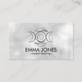 癒しの手 – トリプルムーン – 黒 名刺