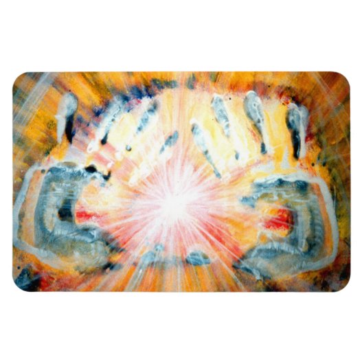 癒しの手 マグネット (横)