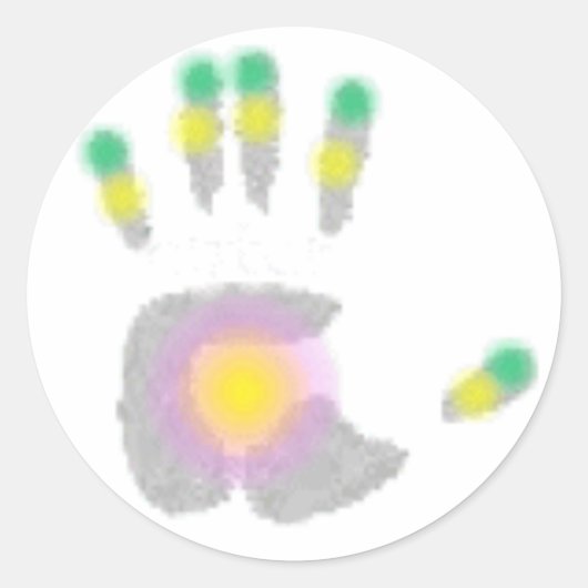 癒しの手 ラウンドシール (正面)