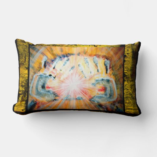 癒しの手 ランバークッション (正面)