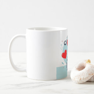 癒しの手、気にのハート-ナース&ドクターアプリ コーヒーマグカップ