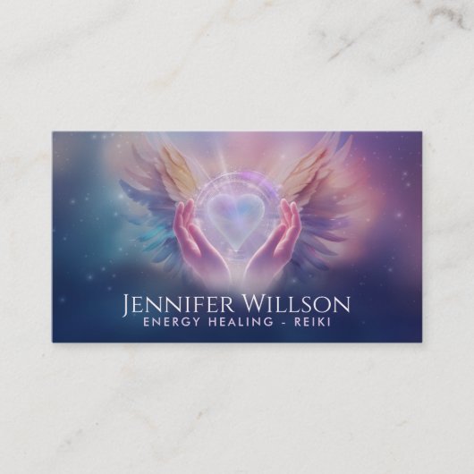 癒しの手 – 神のエネルギー癒し – 霊気 名刺 (正面)