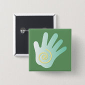 癒しの手 缶バッジ (正面&裏面)