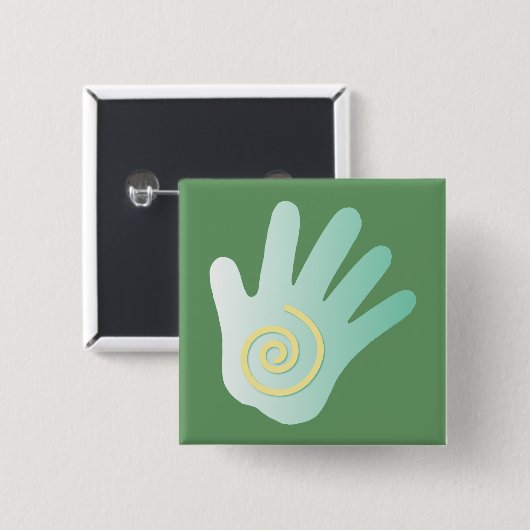 癒しの手 缶バッジ (正面&裏面)