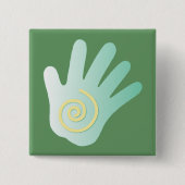 癒しの手 缶バッジ (正面)