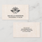 癒しの手 | 鍼療法 | リフレクソロジー 名刺 (正面/裏面)