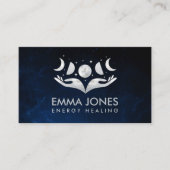 癒しの手 – Moons – 真珠と銀の母 名刺 (正面)