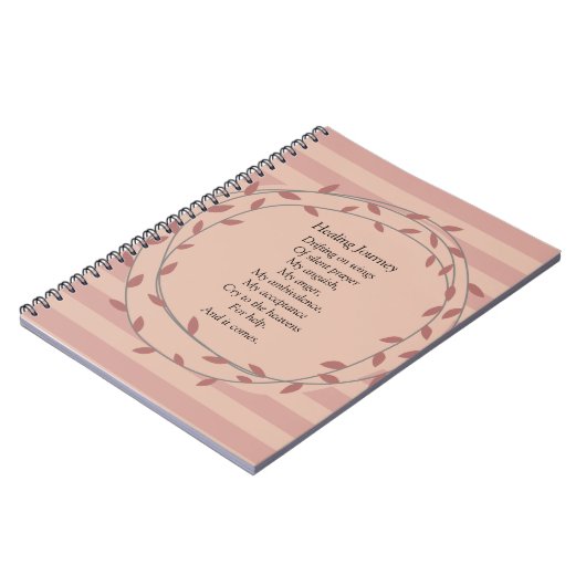 癒しの旅のジャーナリ感動的ング ノートブック (左側)