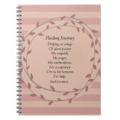 癒しの旅のジャーナリ感動的ング ノートブック (正面)