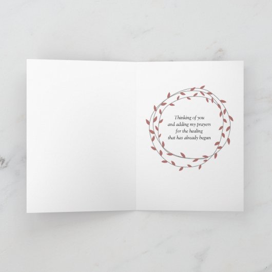 癒しの旅の詩 カード (内部)