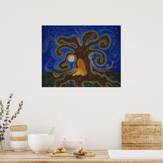 癒しの木 ポスター (キッチン)